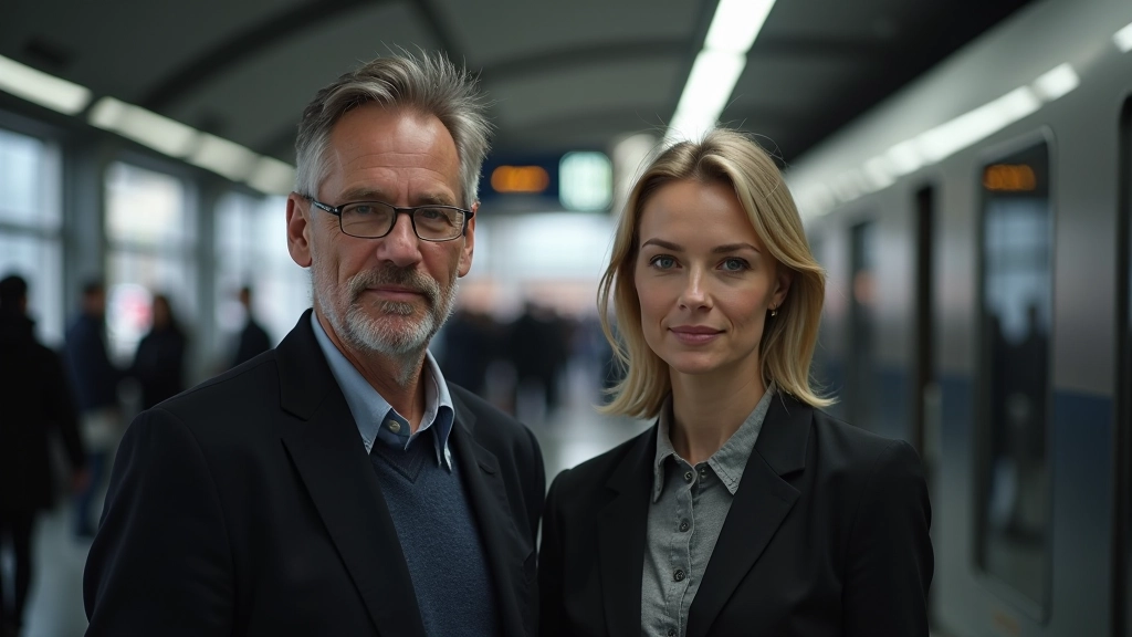 Diversité de personnes dans une gare, représentant l'immigration